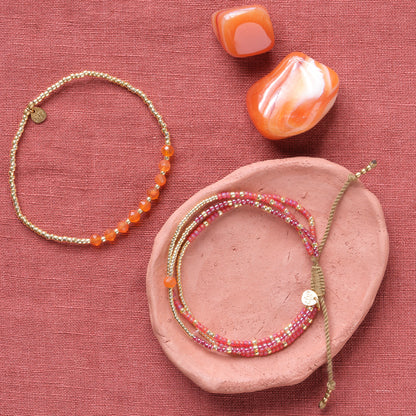 Proud Karneol Goldfarbige Armband