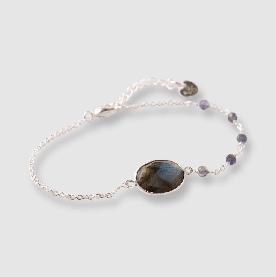 Veelbelovende Labradoriet Ioliet Armband SP