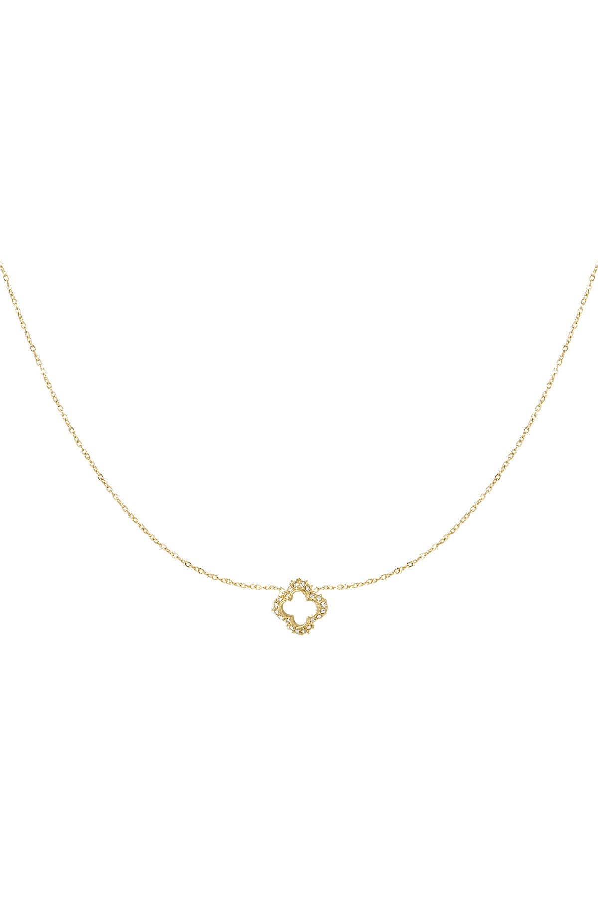Diamanten klaverketting