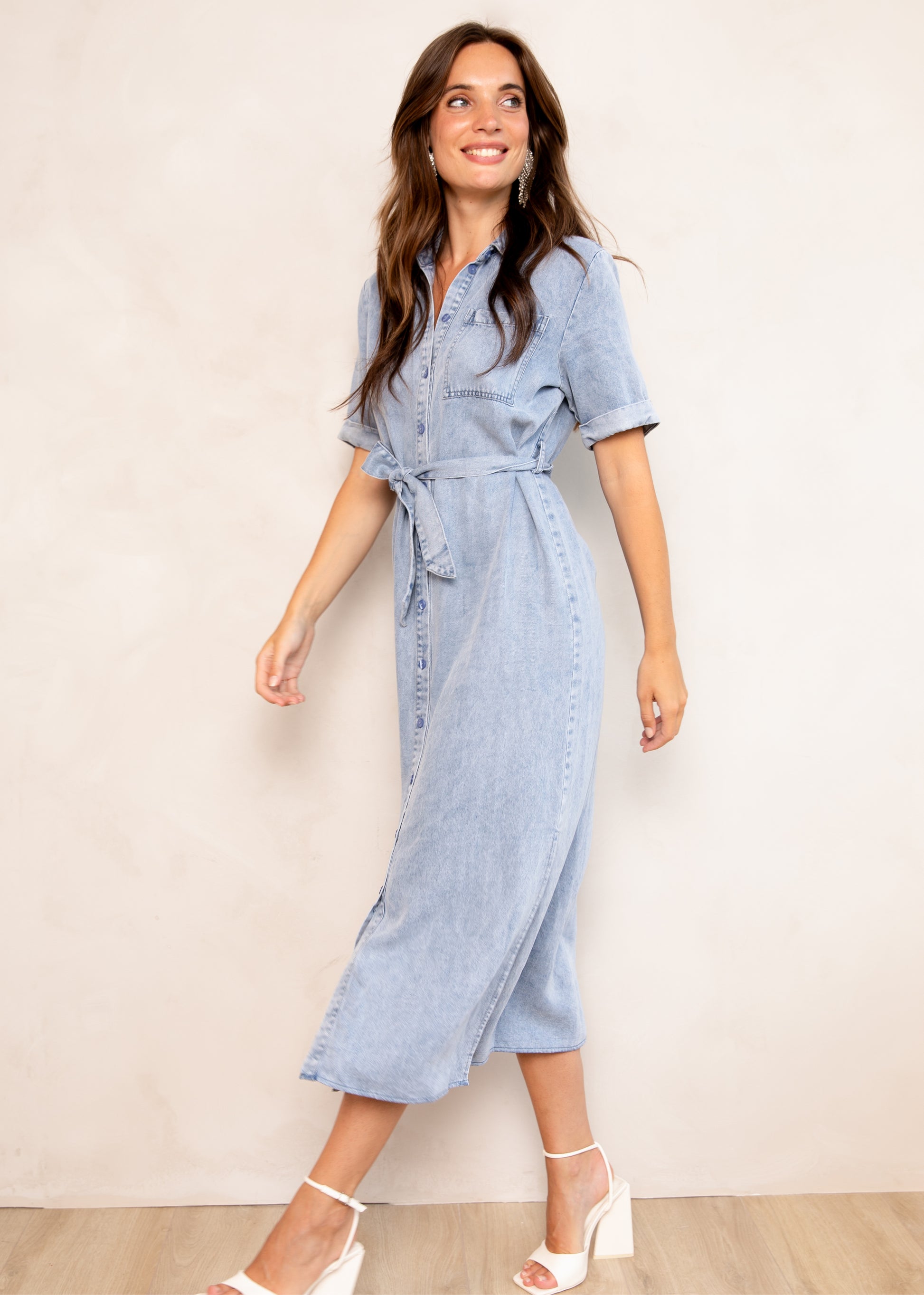 Dress Daelia Mid blue