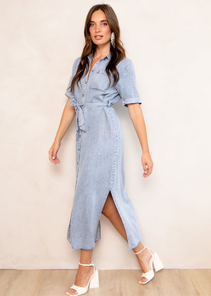 Dress Daelia Mid blue