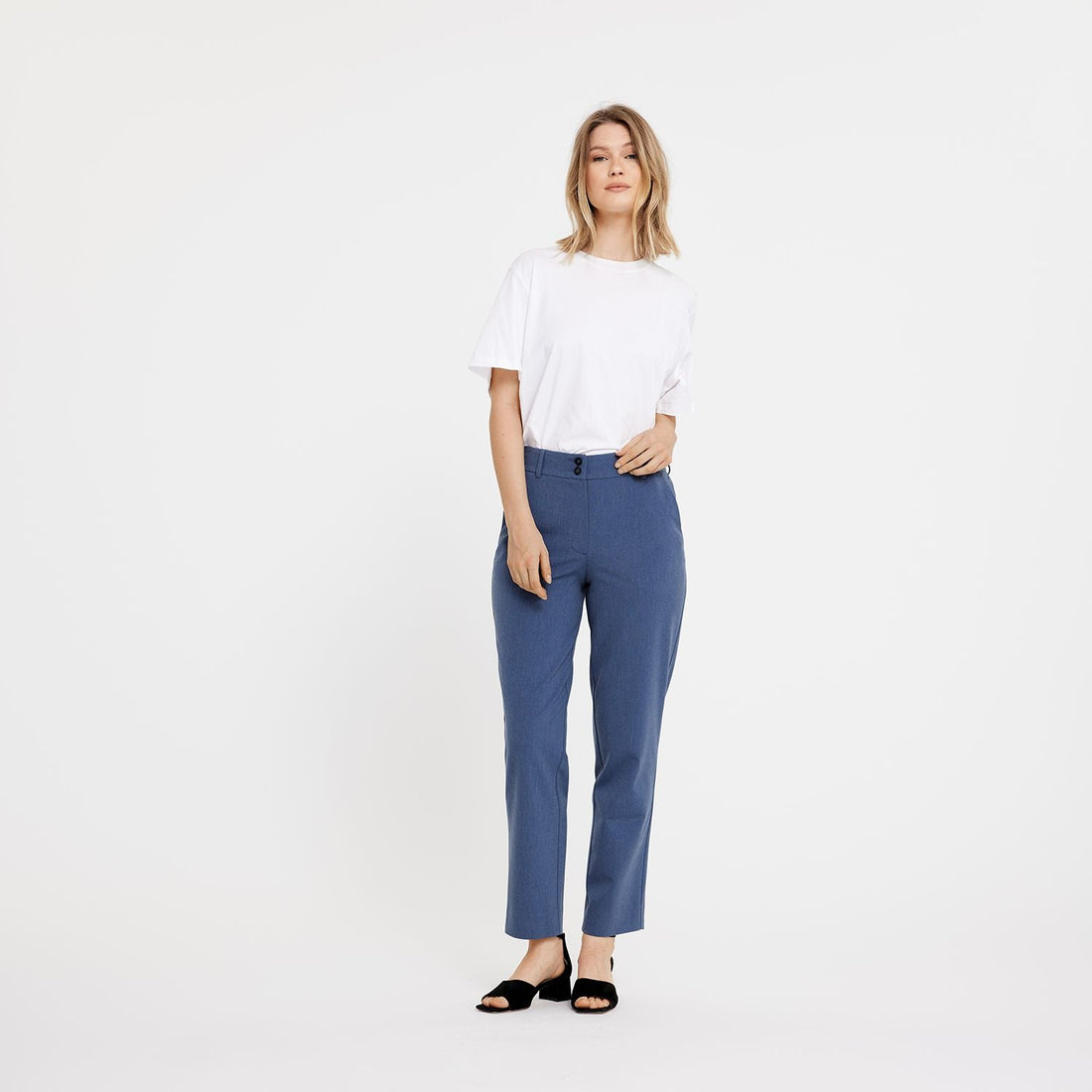 Hose Daphne Blue Melange