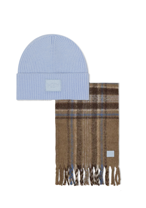 Check Set  - Blue Mocha