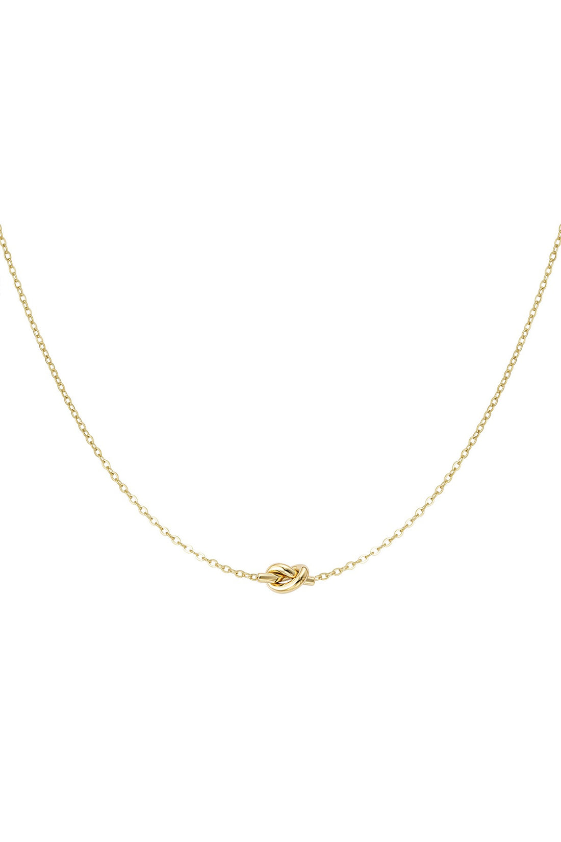 Einfache Kette mit Knoten Goldfarben