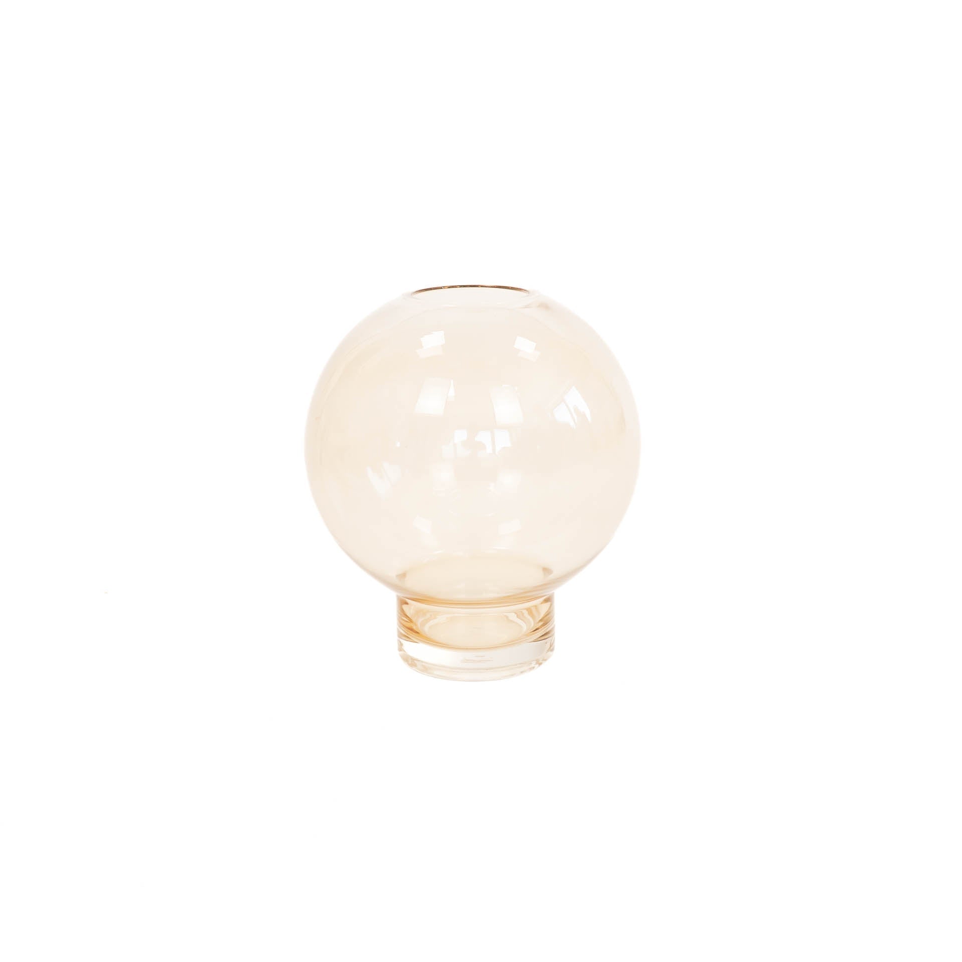 HV Vaas Schaaltje Amber Glas (20,5x23cm)