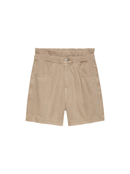 Fluid denim shorts Sesame
