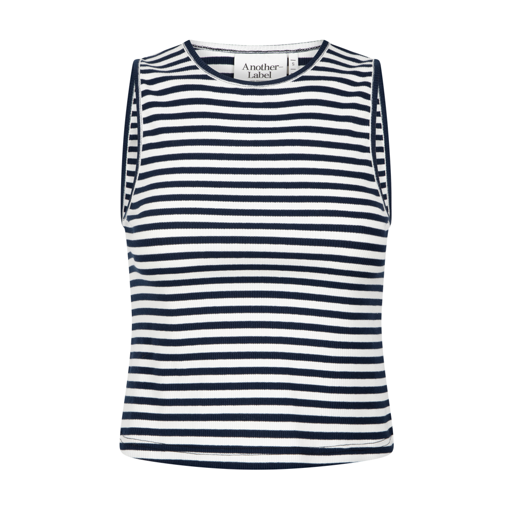 Abelia top White night sky stripe
