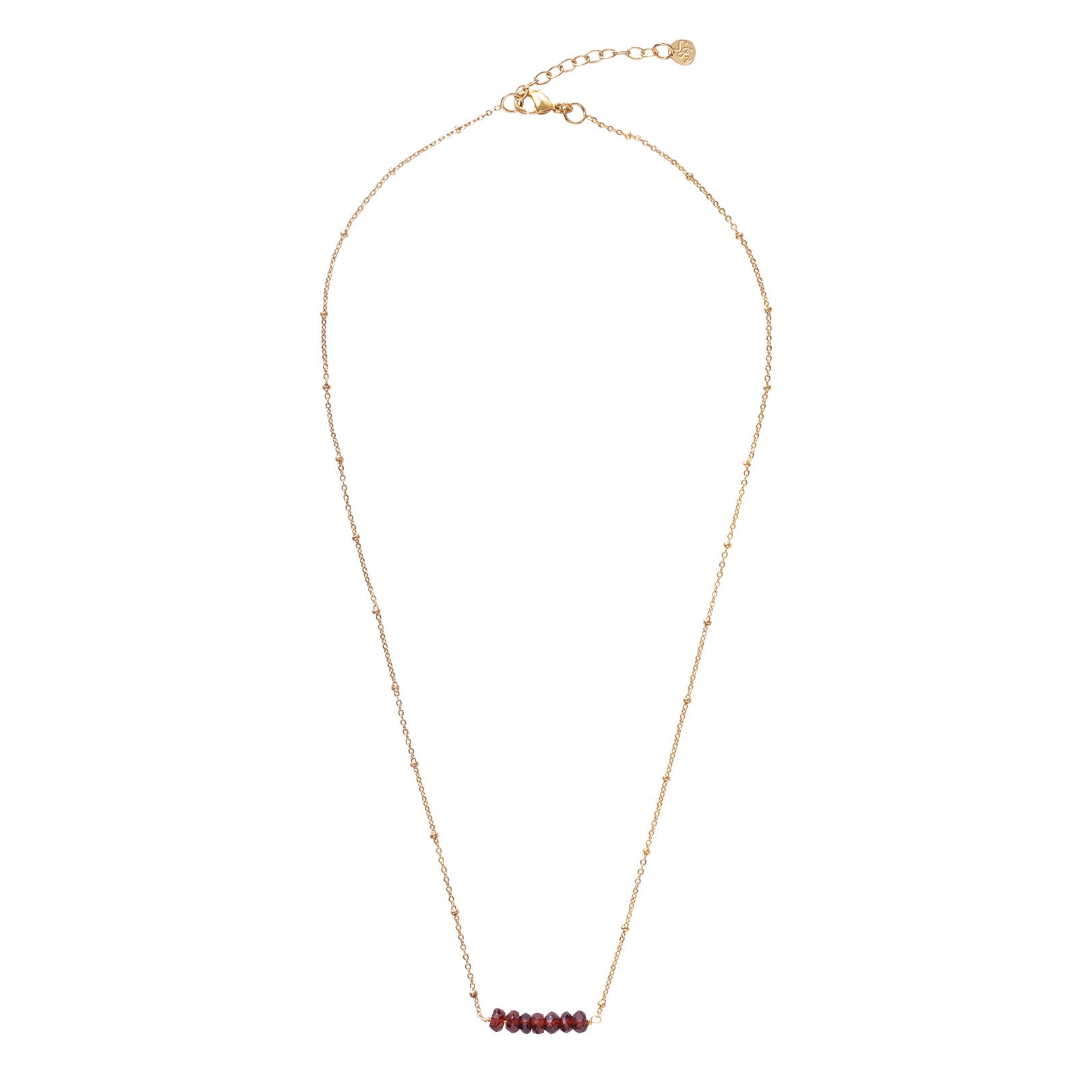 Cadeauset Power Granaat Verguld
