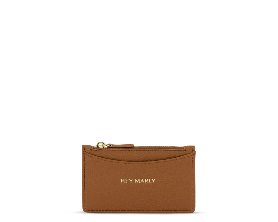 Card Coin Wallet - Cognac