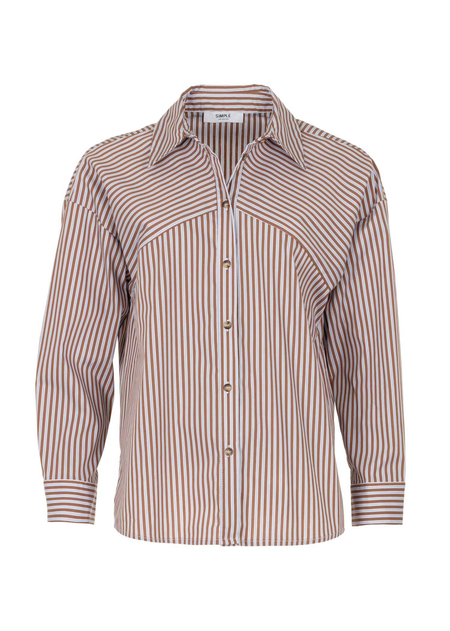 Blouse Ilone Cacao Stripe