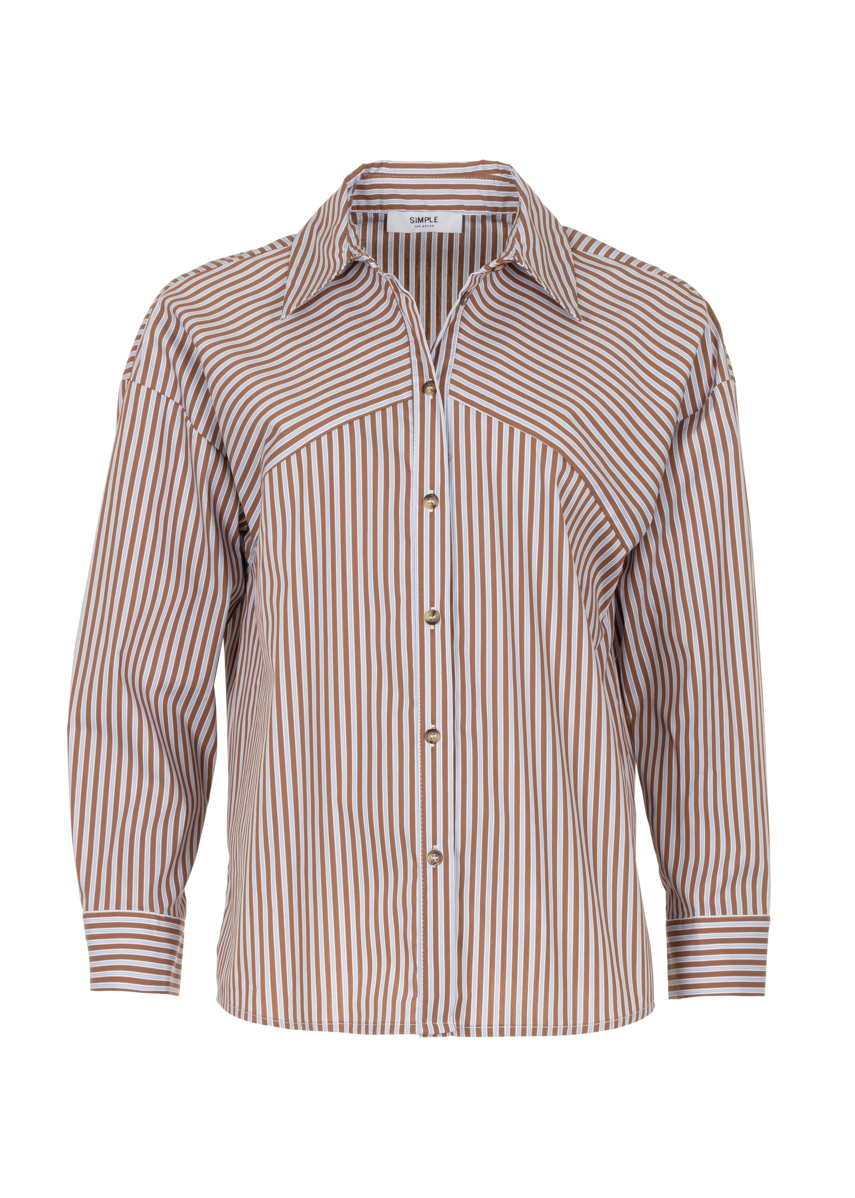 Blouse Ilone Cacao Stripe
