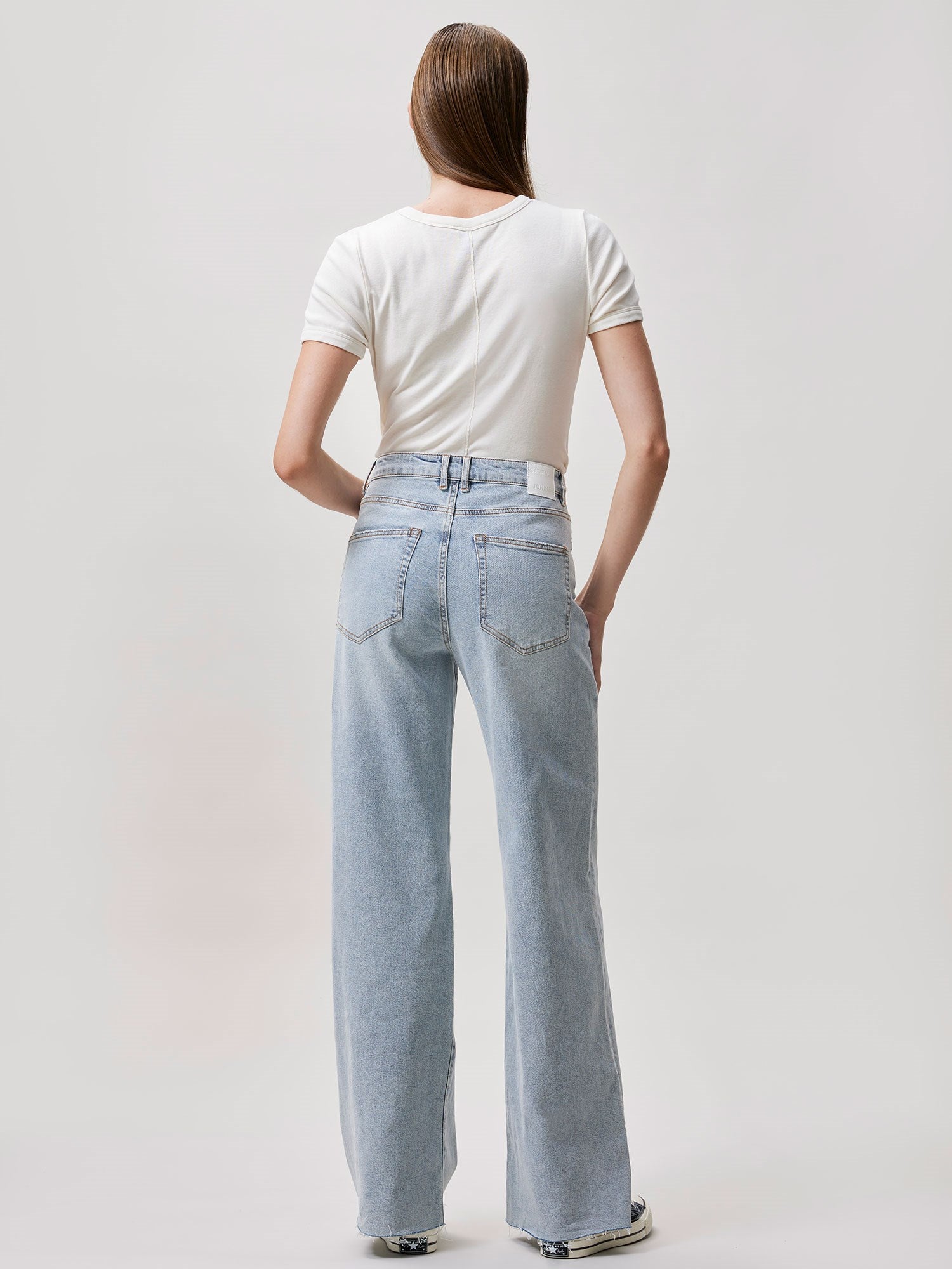 Loose Fit Jeans Blauw