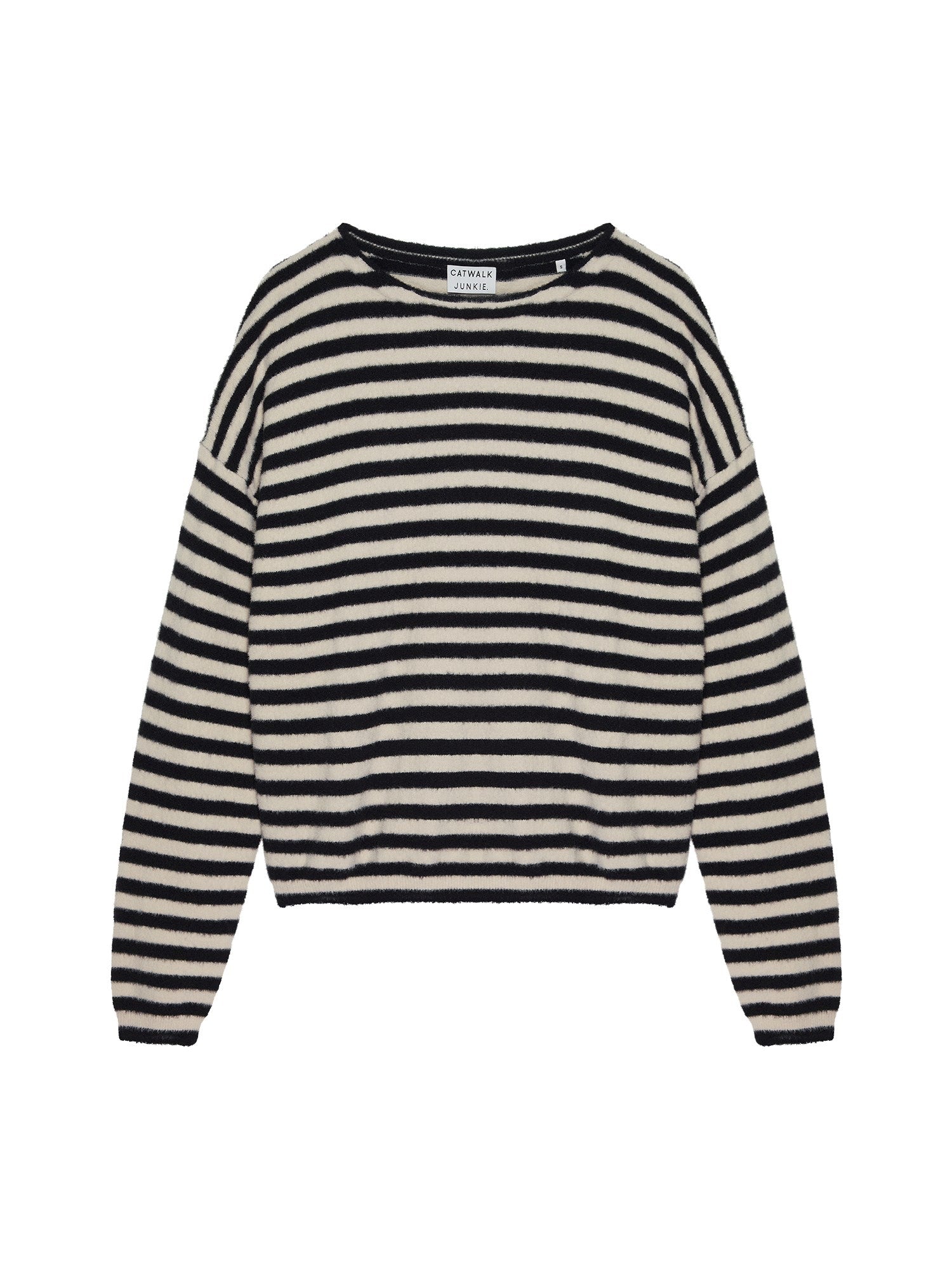 Trui Soft stripe Zwart