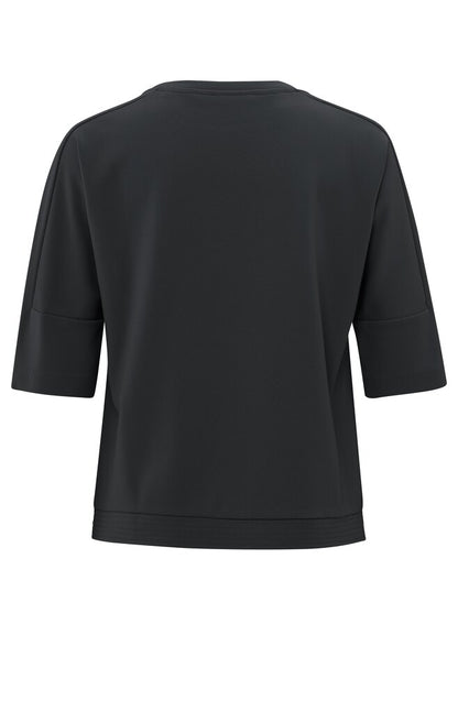 T-Shirt mit Ärmeleinsätzen und normaler Passform Phantom
