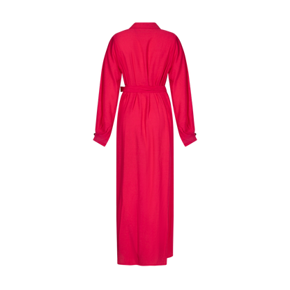 Georgia dress l/s Raspberry