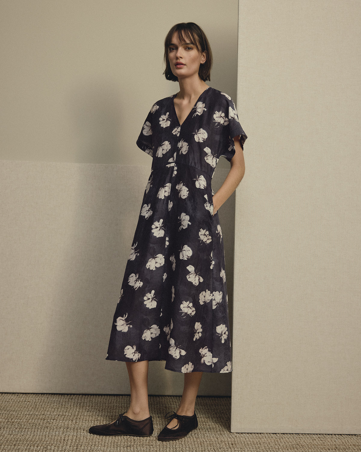 MSCHAlbury Rianne 2/4 Dress AOP C Art Flower