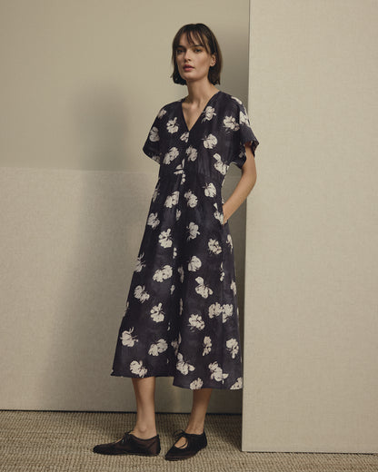 MSCHAlbury Rianne 2/4 Dress AOP C Art Flower