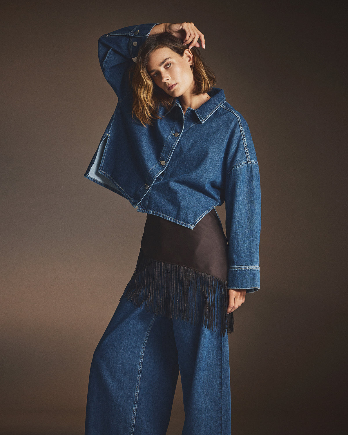 MSCHLoa Lis Denim Shirt Mid Blue Wash