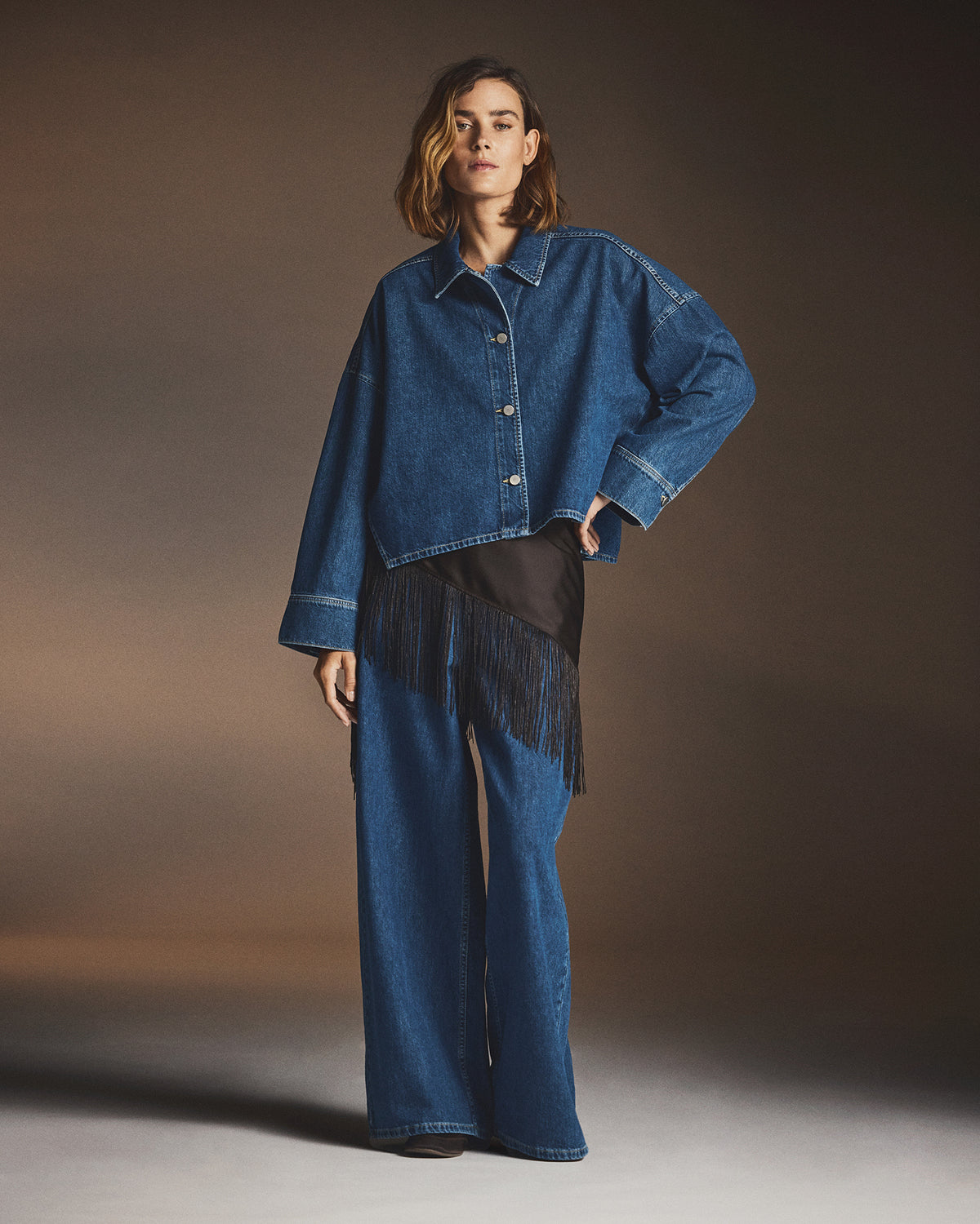 MSCHLoa Lis Denim Shirt Mid Blue Wash