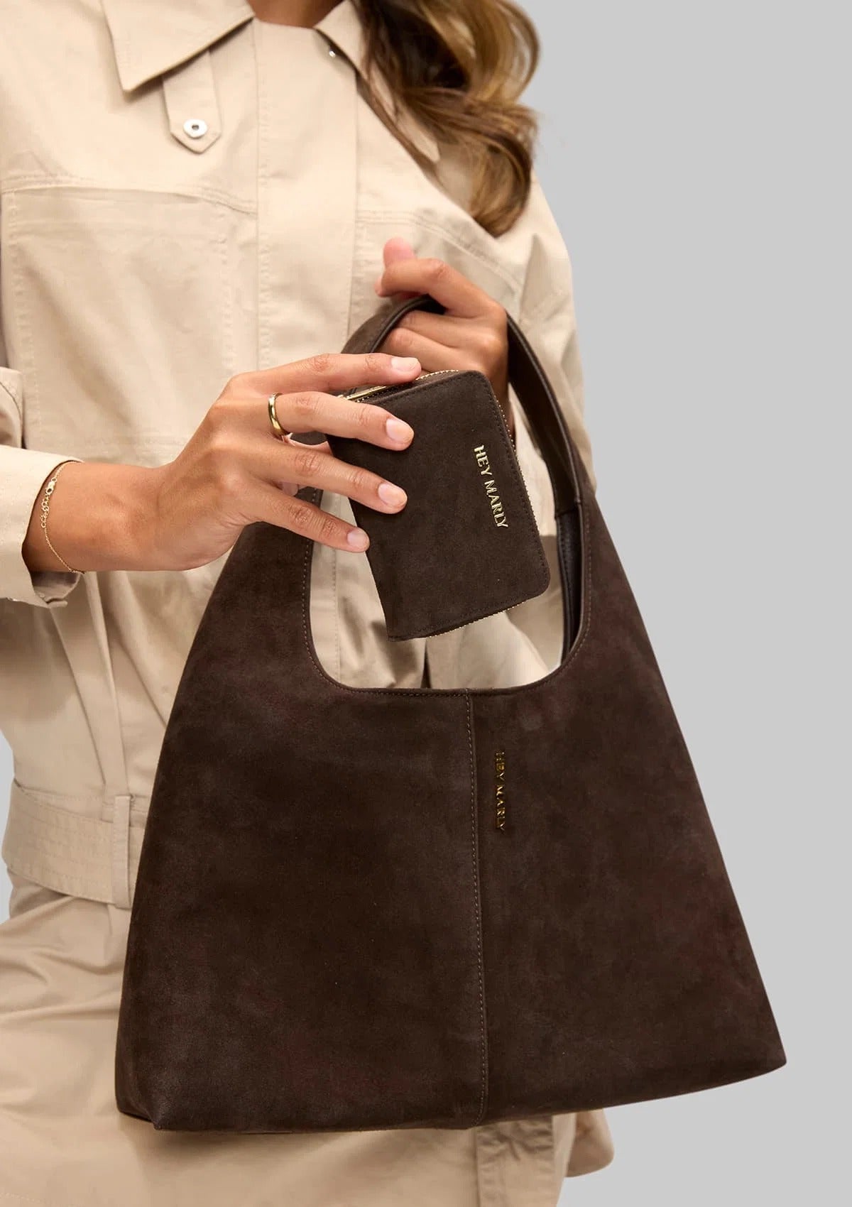 Sleek Petite Suede - Coffee