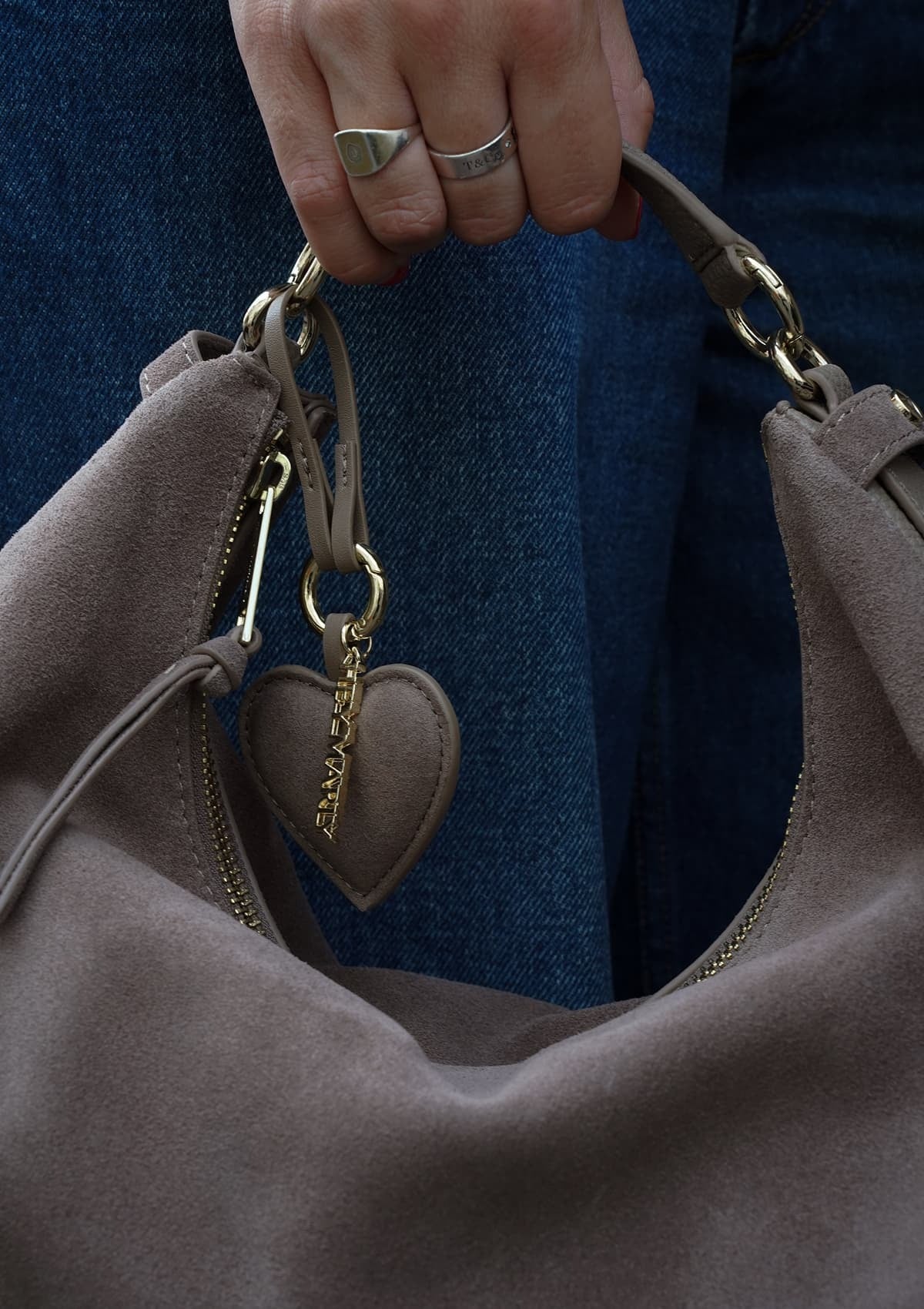 Heart Charm - Mocha