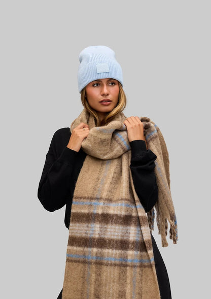 Check Scarf - Mocha
