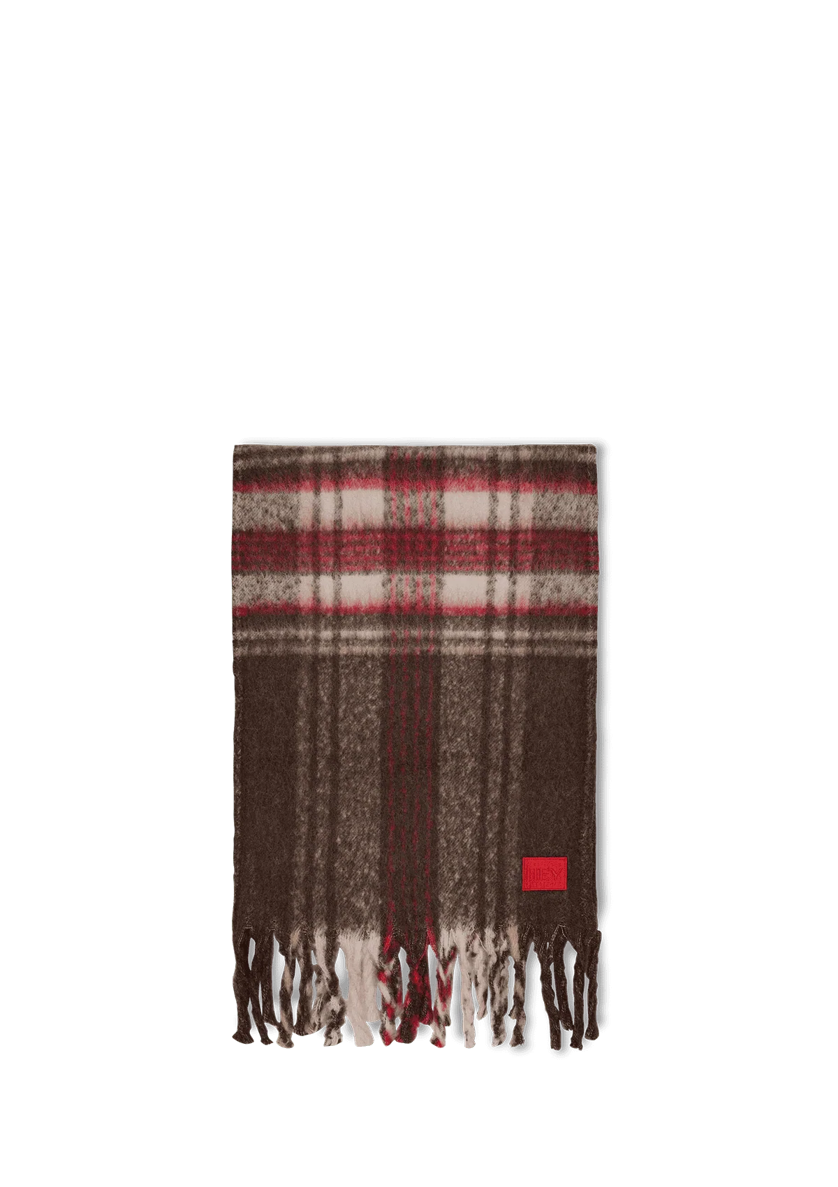 Check Scarf - Coffee