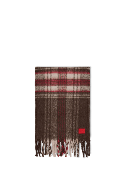 Check Scarf - Coffee
