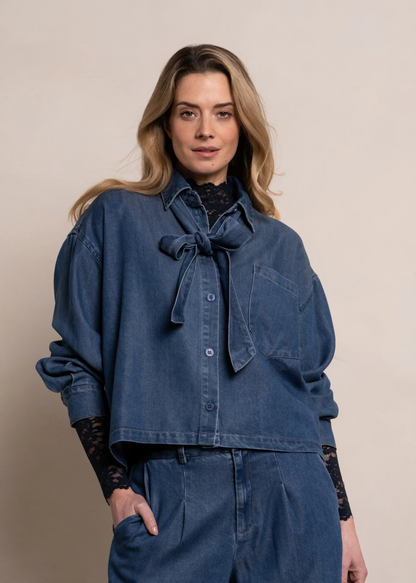 Blouse Rehana Blue Indigo