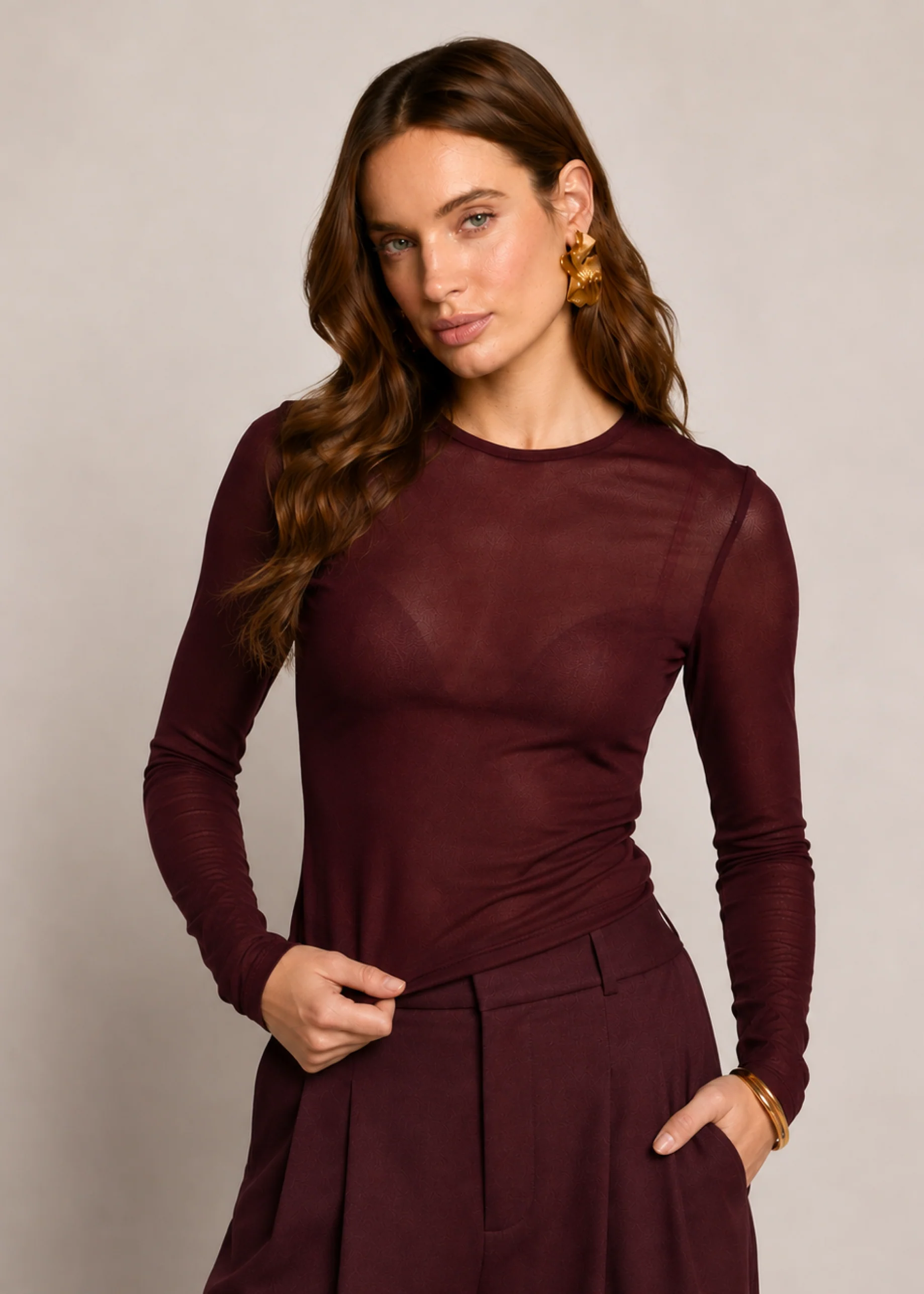 Top Tally Burgundy