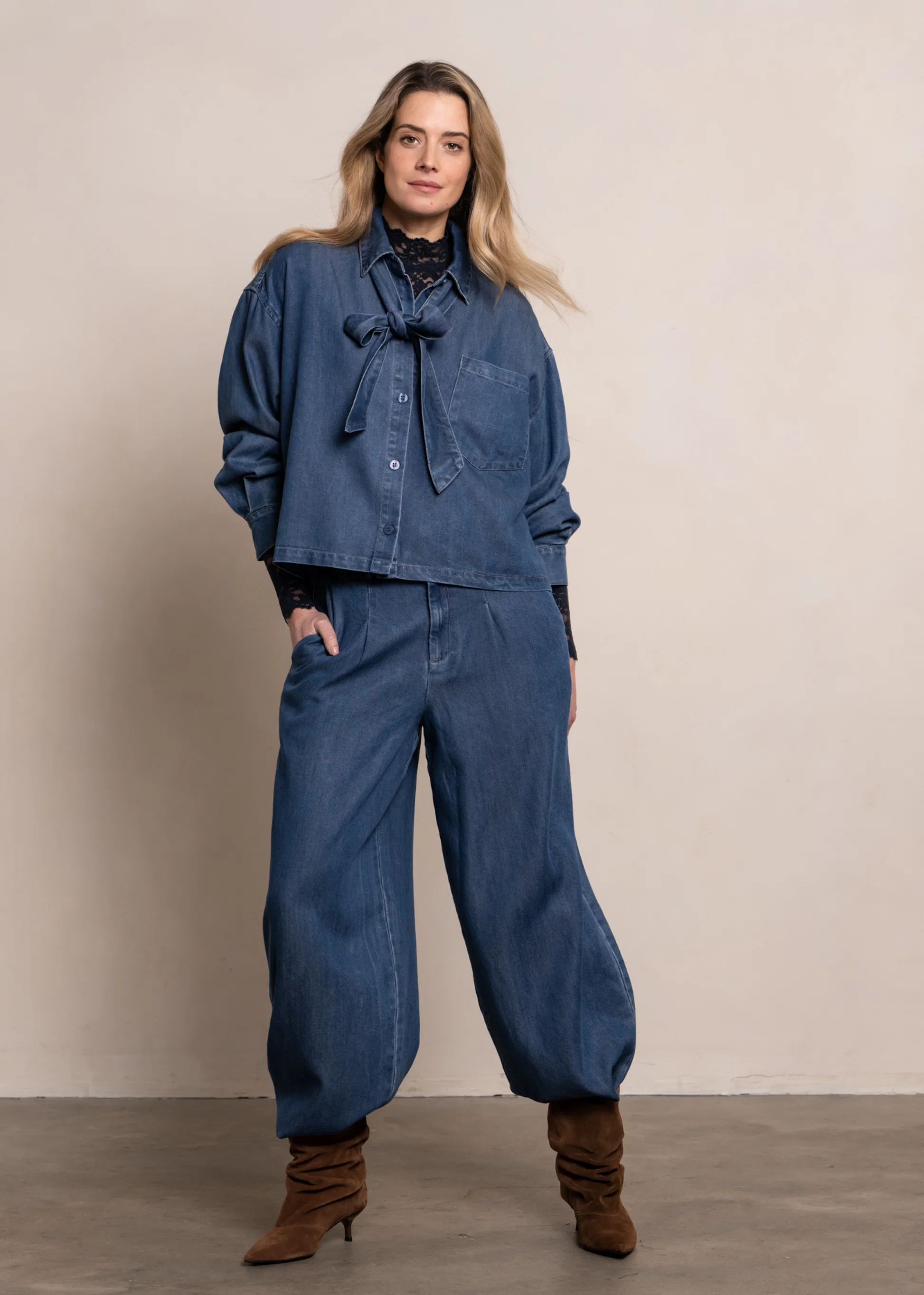 Blouse Rehana Blue Indigo