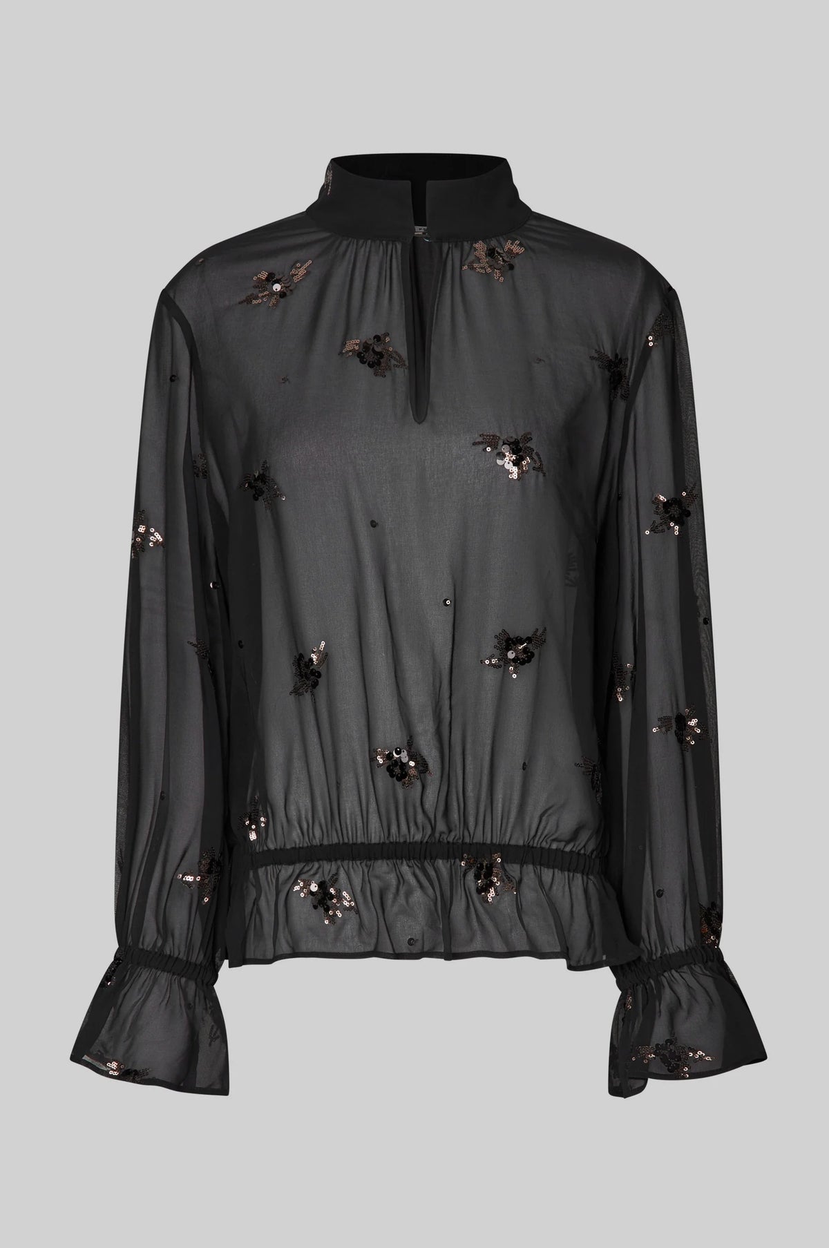 Luma Sequin Blouse Black