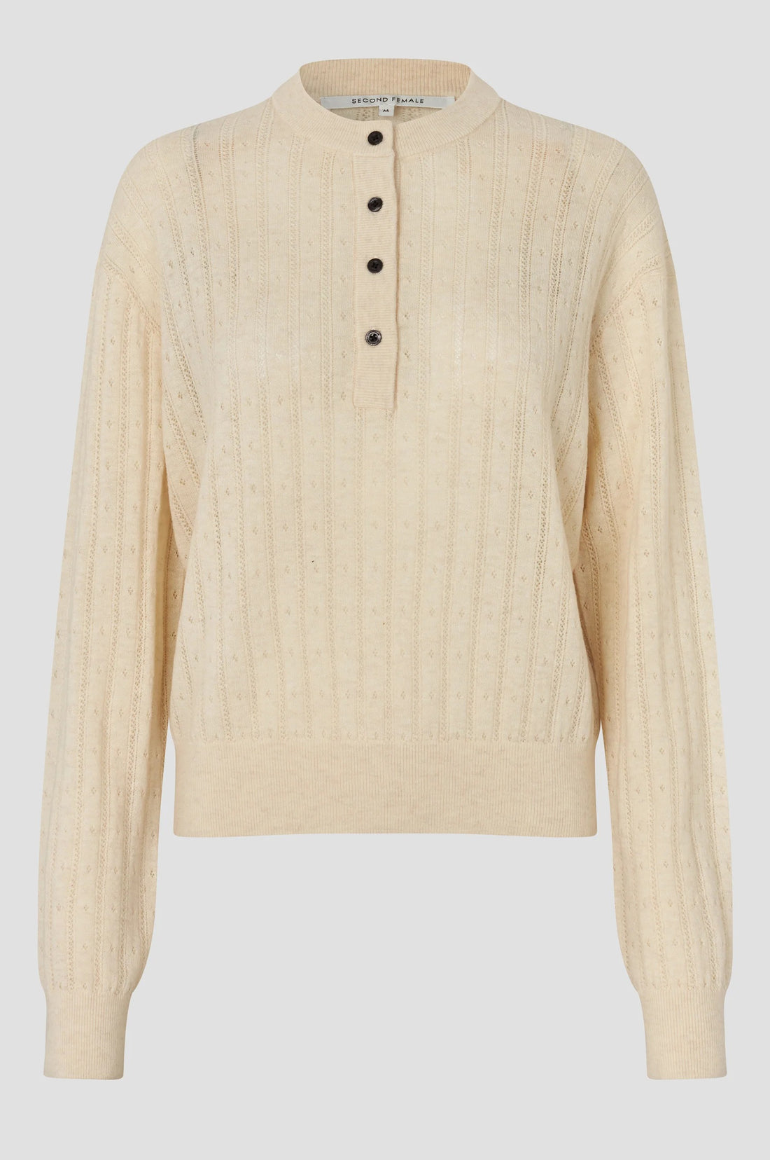 Jamia Knit O-Neck Egret