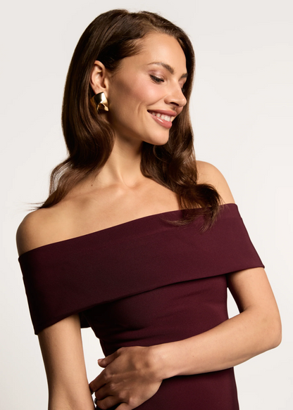 Jurk Dasha bordeauxrood