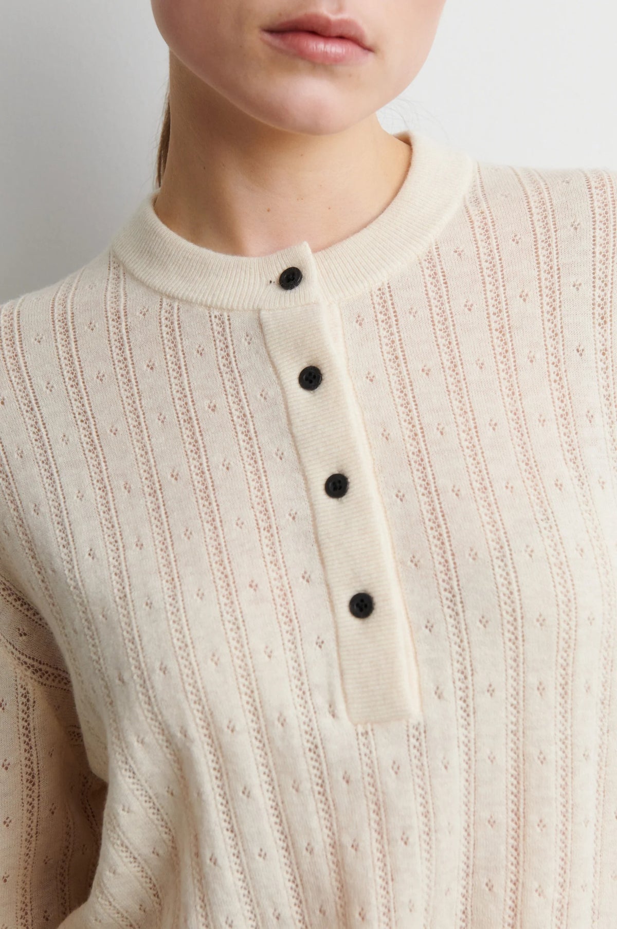 Jamia Knit O-Neck Egret