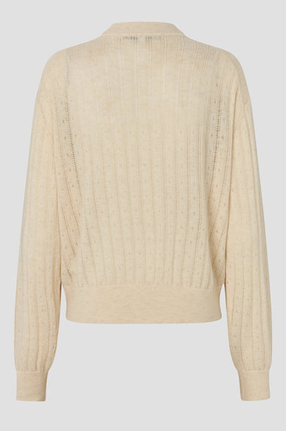 Jamia Knit O-Neck Egret