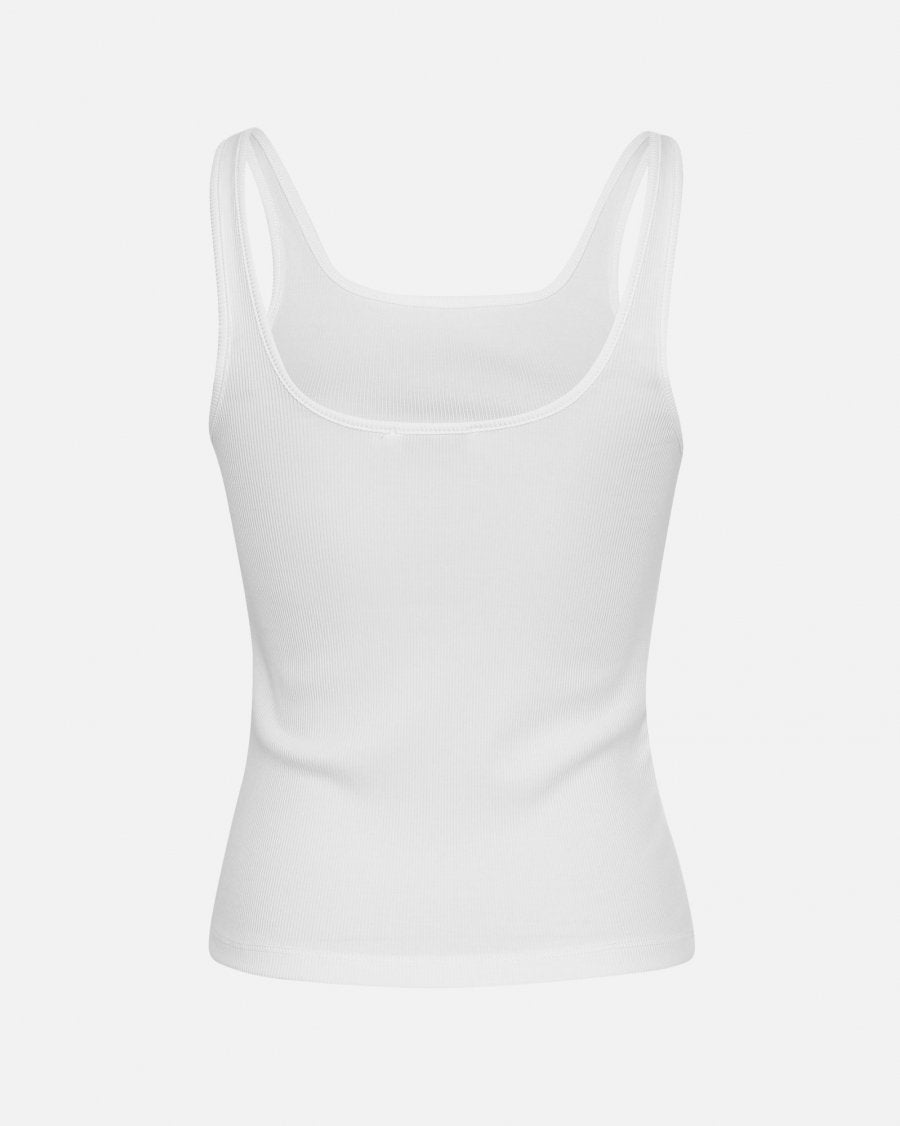 MSCHBetrina Rib SL Top Bright White