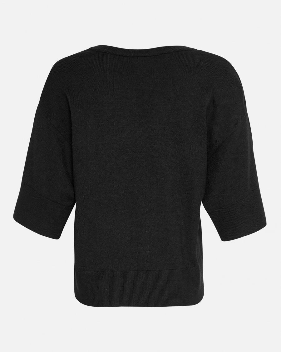 MSCHEslina Rachelle 2/4 V-hals pullover Zwart