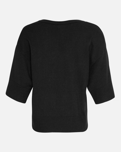 MSCHEslina Rachelle 2/4 V-hals pullover Zwart