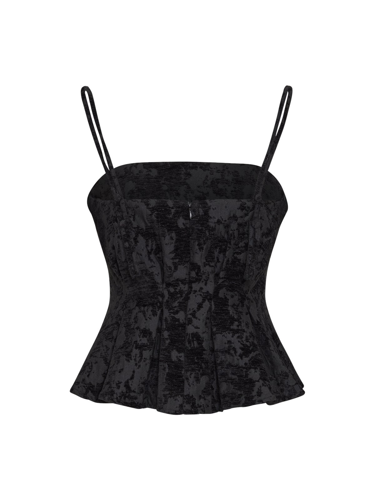 MSCHClaudia Strap Top Black
