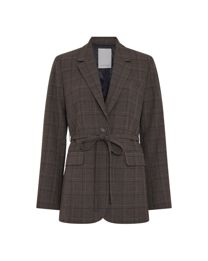 MSCHJohnna Blazer CHK Dark Brown Corn