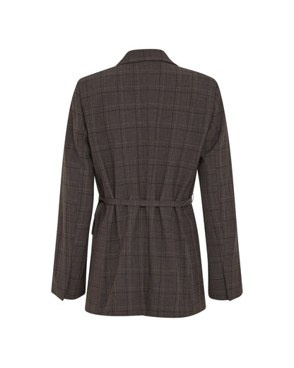 MSCHJohnna Blazer CHK Dark Brown Corn