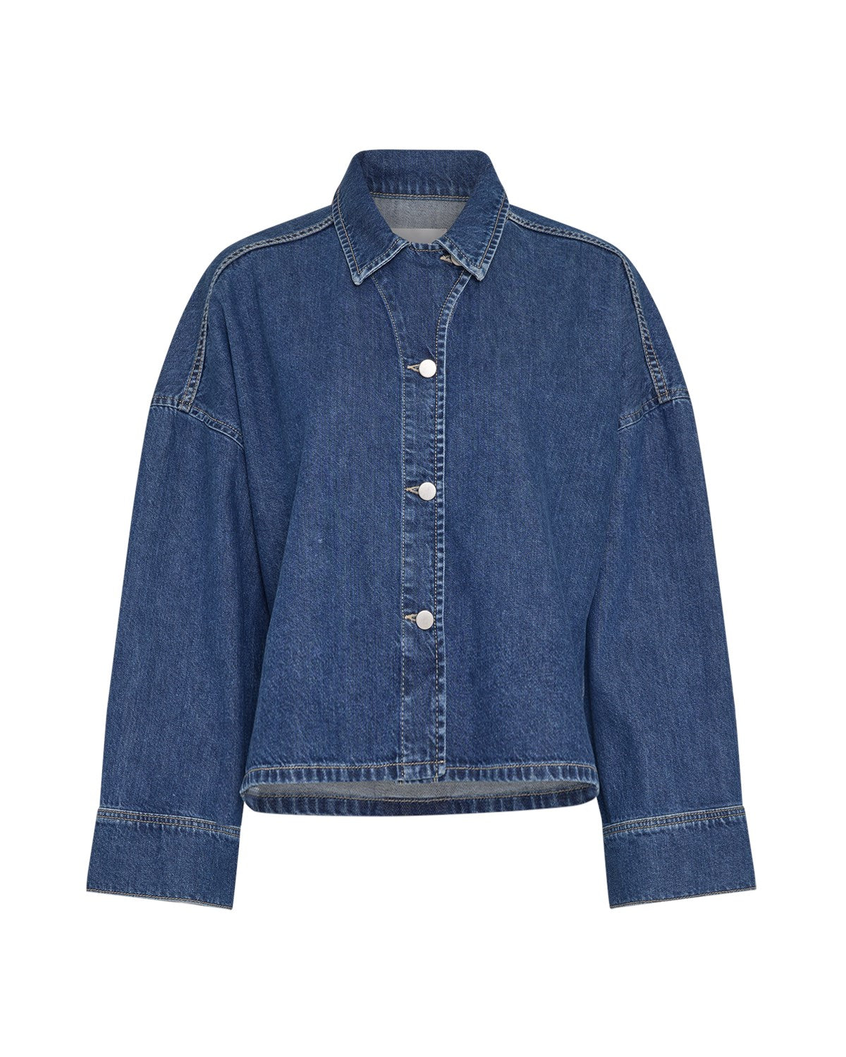 MSCHLoa Lis Denim Shirt Mid Blue Wash