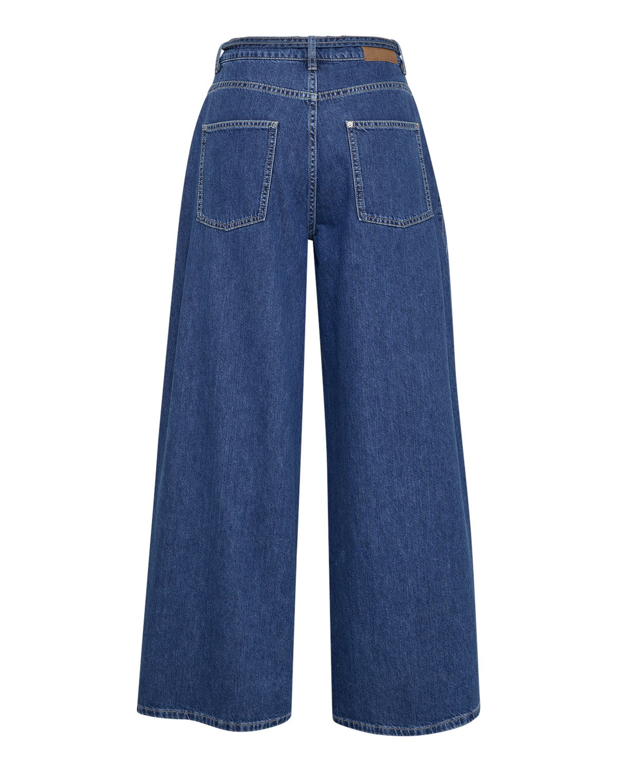 MSCHLoa Lis HW Boxy Wide Jeans Long Mid Blue Wash