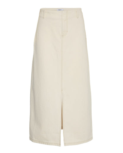 MSCHPhelina Ida HW Denim Skirt Oatmeal
