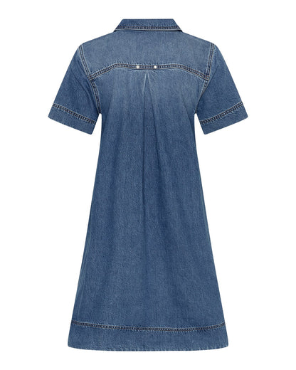 MSCHTuro Alena 2/4 Dress Mid Blue Wash